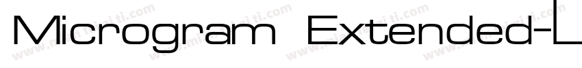 Microgram Extended字体转换